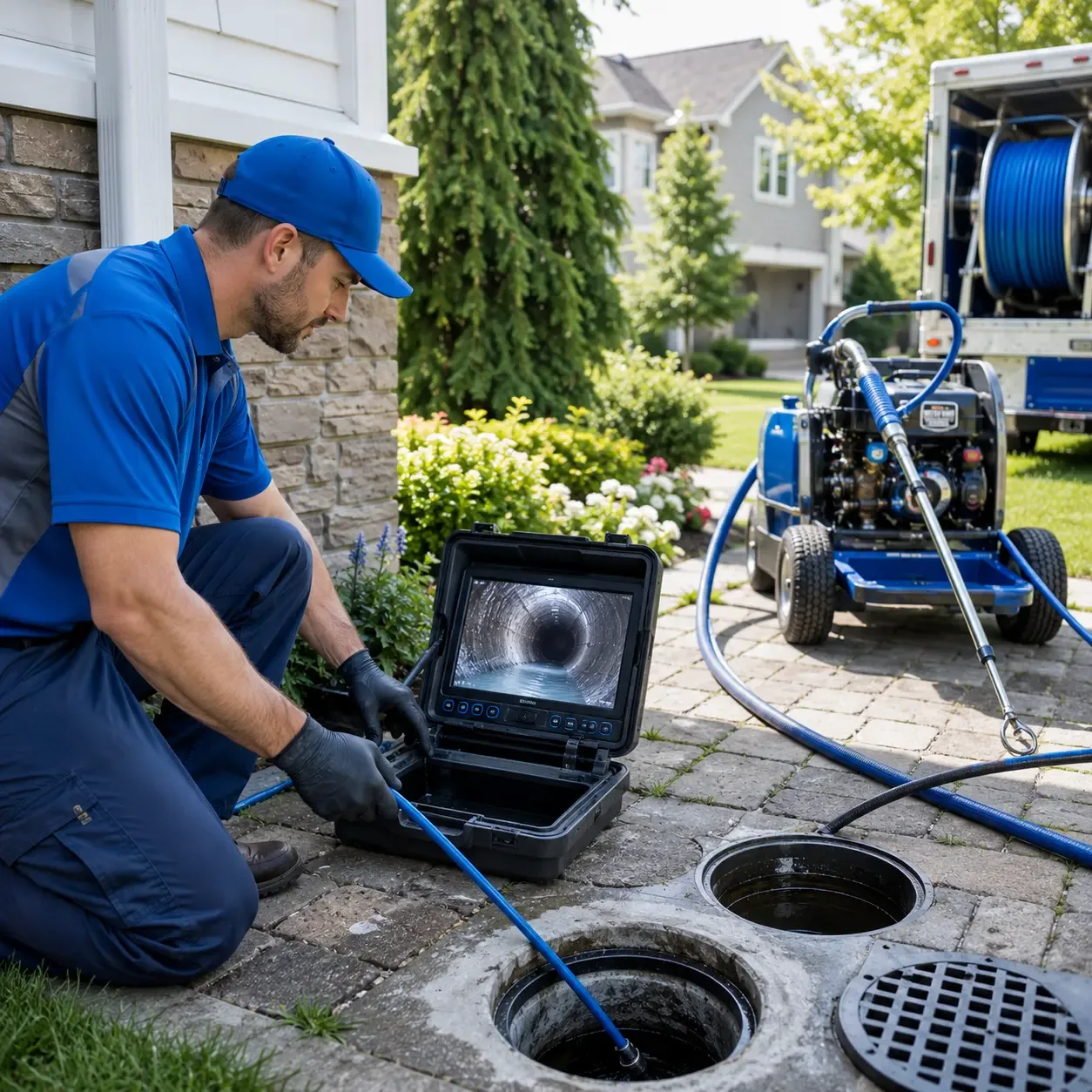 Outdoor drain cleaning professionals serving Round Pond, ME